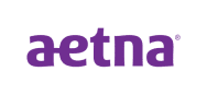 Aetna logo in purple, representing dental insurance coverage options and payment plans.