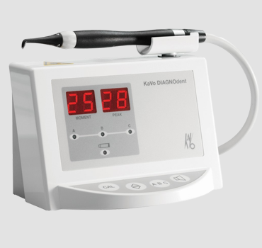 KaVo DIAGNOdent dental tool with digital display for advanced dentistry in Katy, contributing to a beautiful smile.