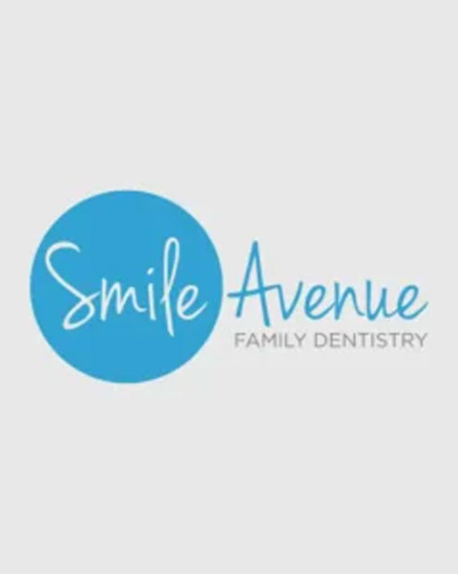 Smile Avenue Family Dentistry logo featuring the name in white and blue, representing a comprehensive family dentistry service in Cypress and Katy, TX for 2025.